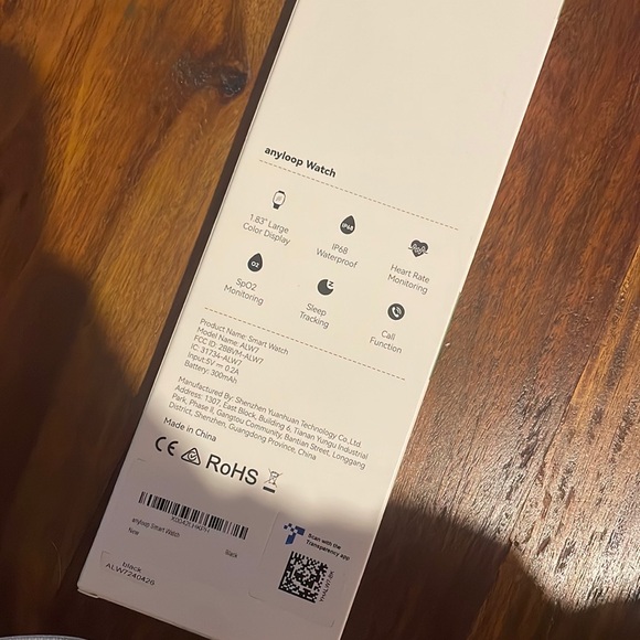 NEW anyloop watch smart watch; waterproof sleep tracking call function - Picture 4 of 4